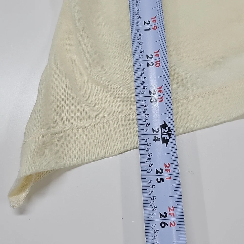 Vintage 2000's Free People Tank Top, Cream Yellow Floral, Size Medium NEW - Picture 10 of 10